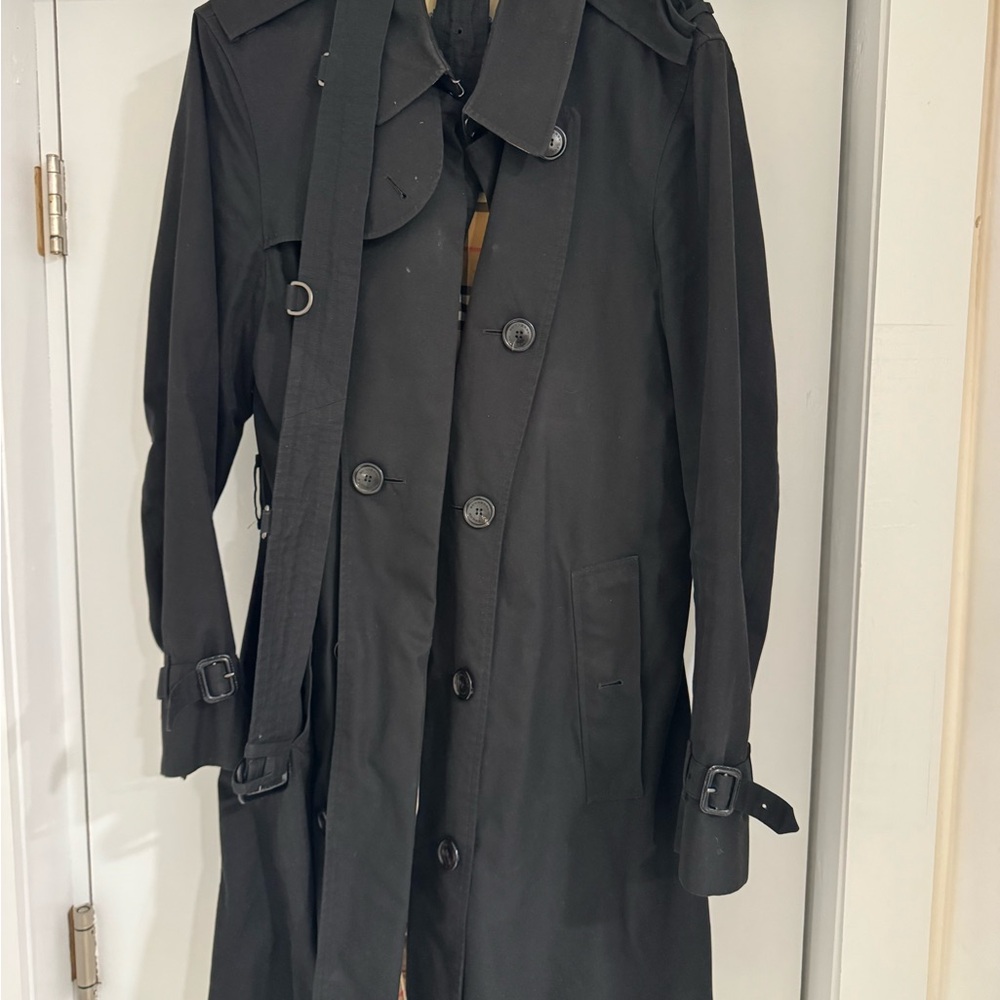 Burberry Black Chelsea Trench Coat